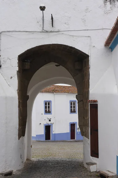 Porta do castelo de Redondo, região do Alentejo, Portugal — Fotografia de Stock