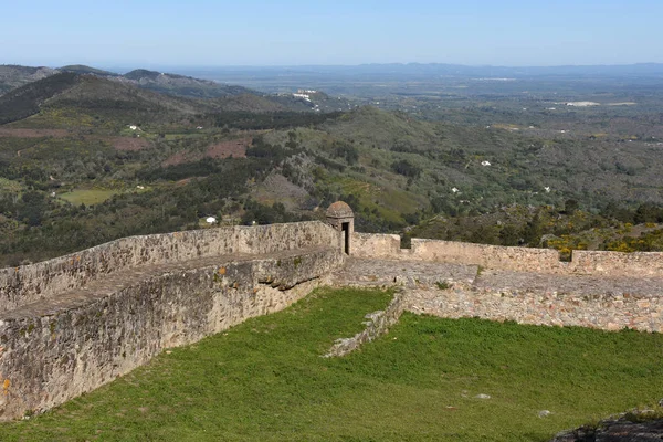 Zdi hradu Marvao, regionu Alentejo, Portugalsko — Stock fotografie