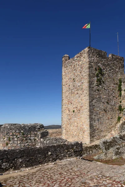 Torony a vár Marvao, Alentejo régió, Portugália — Stock Fotó