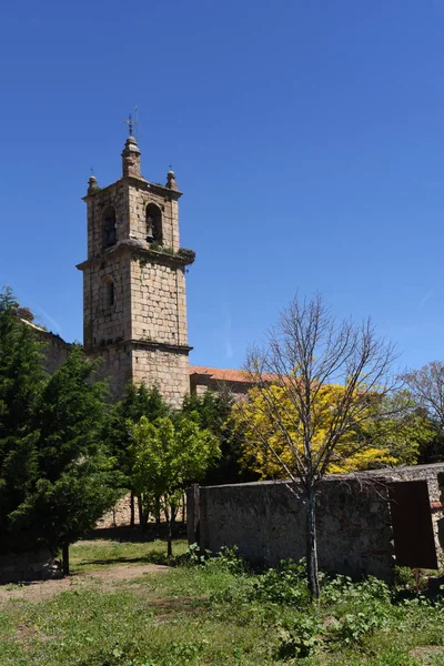 Kerk Lady Rocamador, Valencia de Alcantara, Caceres provincie, — Stockfoto