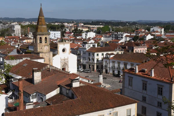 Vista para a cidade de Tomar, distrito de Santarém, Portugal — Fotografia de Stock