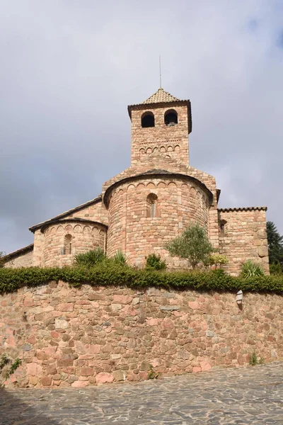 Romaanse kerk van Sant Vicens, Espinelves, Barcelona provincie — Stockfoto