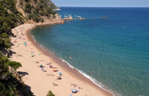 Senyor Ramon plaj Santa Cristina d Aro, Costa Brava, Girona — Stok fotoğraf