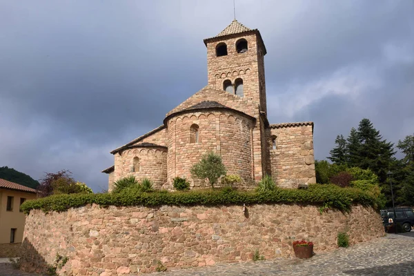 Iglesia románica de Sant Vicens, Espinelves, provincia de Barcelona —  Fotos de Stock