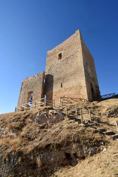 Castle Calatanazor, Soria tartomány, Castilla-Leon, Spanyolország — Stock Fotó