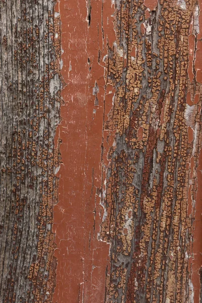 古い木材、茶色のペンキのまま — ストック写真