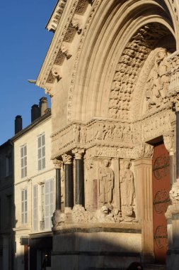 Cephe, Romanesk Cathedrale Saint-Trophime Arles, Fransa