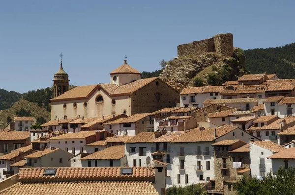 리 나 레 스 데 모라, 테 루엘 주, 아라곤의 마을 스페인 — 스톡 사진