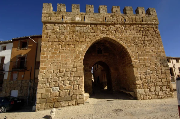 Entrada del Pueblo, Monteagudo de las Vicarias, provincia de Soria , — Foto de Stock