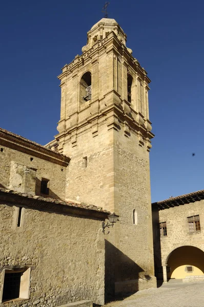 Igreja de Santa Margarita em Mirambel, província de Castellon , — Fotografia de Stock