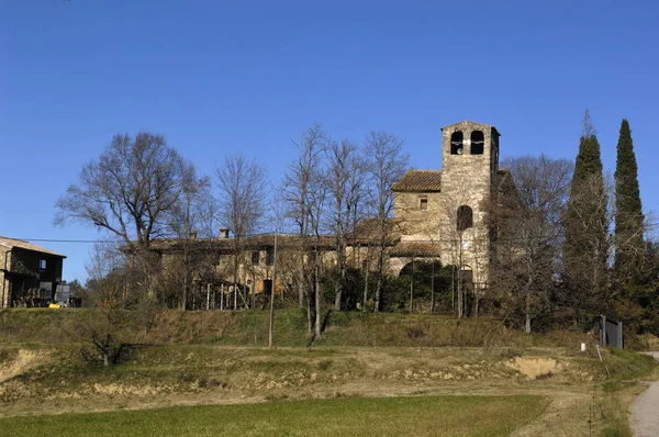 Sant Marti de Campmajor, Pla de l Estany, Girona province, Catal — Φωτογραφία Αρχείου