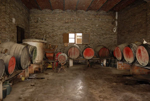 Старый подвал винных ботинок — стоковое фото