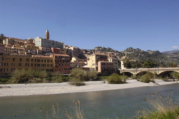 Vila de Ventimiglia, Ligúria, Itália — Fotografia de Stock