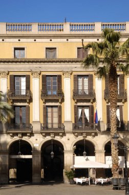 Barcelona 'daki Reial Meydanı, Katalonya, İspanya