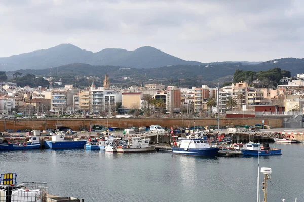 Port de pêche d'Arenys de Mar, El Maresme, province de Barcelone , — Photo