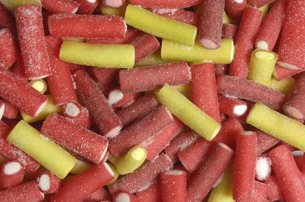 Желе солодощі паличка червоного і жовтого кольору — стокове фото