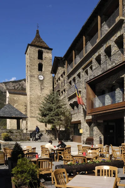 Kirche Sant Corneli, Ordino, Andorra — Stockfoto