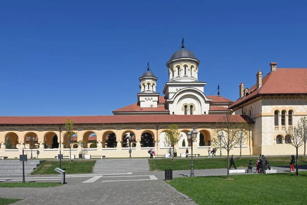 Kathedraal van de kroning van de Roemeense orthodoxe kerk van Alba Iu — Stockfoto