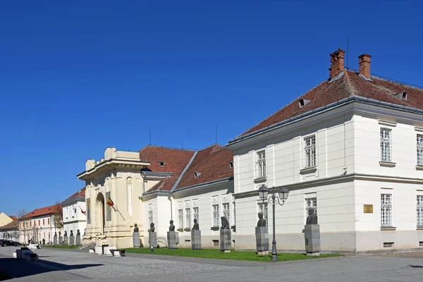 Улица исторической крепости Альба-Юлия, Трансильвания, Роман — стоковое фото