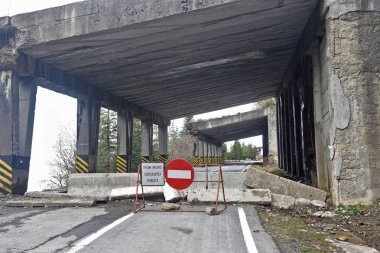 Transfagarasan, çünkü hala kış kesmek dağ yolu,