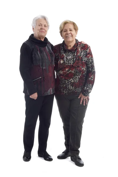 Dos mujeres mayores en blanco —  Fotos de Stock