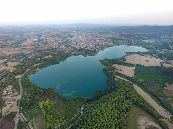 Lago de Banyoles, provincia de Girona, Cataluña, España —  Fotos de Stock