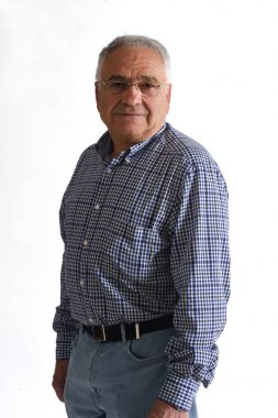 Komuta sizde üzerinde beyaz izole