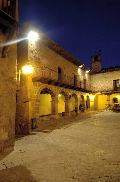 Plaza de Armas, Albarracin, Sierra de Albarracin, provincia de Teruel , — Foto de Stock