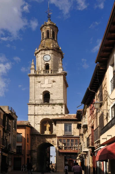 Igreja e praça principal em Toro, província de Zamora, Castilla y Leon — Fotografia de Stock