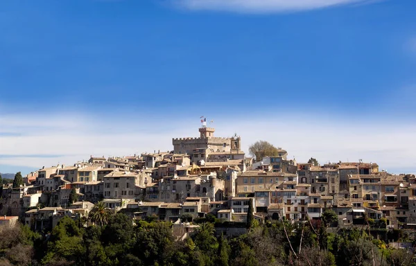 Borgo medievale di Cagnes Sur Mer, Costa Azzurra, Francia — Foto Stock