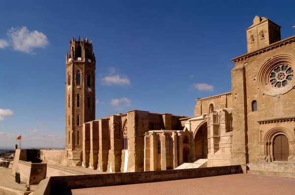 大教堂的 Lleida.Catalonia.Spain la Seu — 图库照片