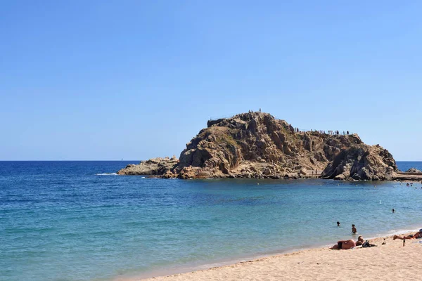 블랑의 해변, 코스타 Brava, 지로 나 주, 카탈로니아, 스페인 — 스톡 사진