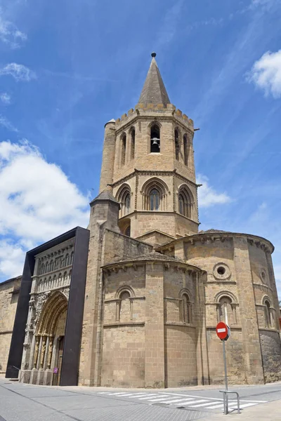 Igreja de Santa Maria la Real, Sanguesa, Navarra, Espanha — Fotografia de Stock