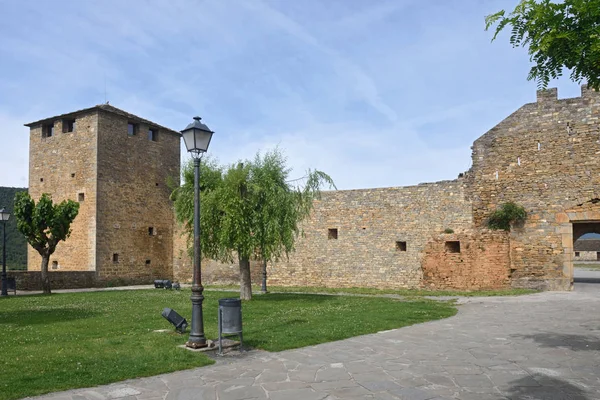 Mur dans Ainsa village Aragon Pyrénées — Photo