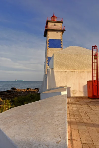 Santa Marta maják v Cascais, regionu Lisboa, Portugalsko — Stock fotografie