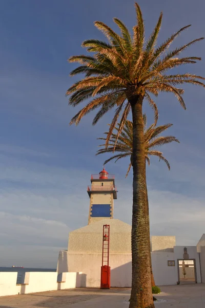 Santa Marta Lighthouse w Cascais, Portugalia, Portugalia — Zdjęcie stockowe