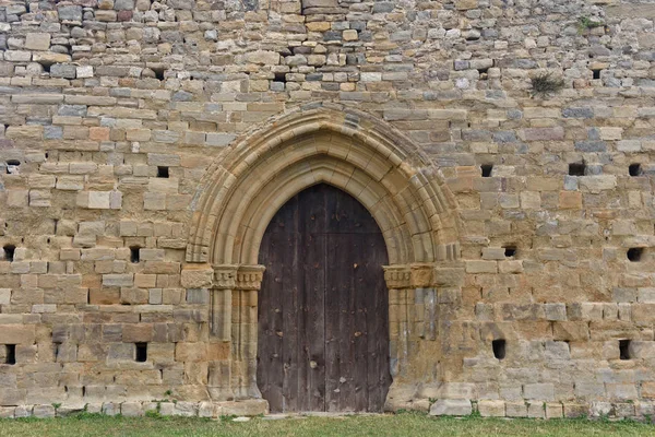 Antico ingresso della chiesa di Santa Maria de Lillet a La Poble — Foto Stock