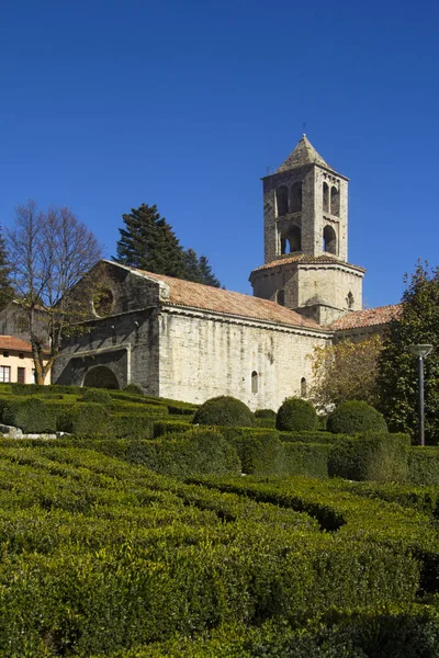 Kyrkan Santa Maria, Camprodón, Girona-provinsen, Katalonien, Sp — Stockfoto