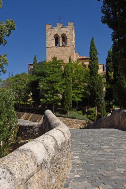 Köprü ve San Jun kilisede Aranda de Duero, Burgos Eyaleti, S