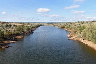 (Arroyo Ciervas), (Ntra. Sra. del Agavanzal ) Tera River,Sierra de la Culebra, Zamora province, Castilla y Leon, Spain clipart