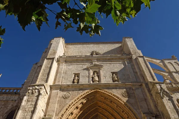 Catedral Pórtico de Palencia, Castilla y León, España (Los Reyes — Foto de Stock