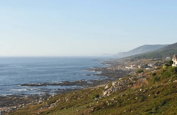 De Atlantische kust van Galicie Oia à La Guardia — Stockfoto