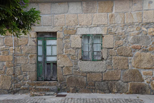 낚시 마을의 캄 바 도스, 폰테베드라 주, 갈리시아, 스페인의 집의 세부 사항, — 스톡 사진