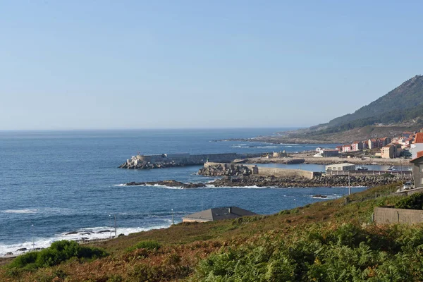 Hengels op het eiland van Aursa voor de Navalpromenade, Pontevedra provincie, Galicië, Spanje — Stockfoto