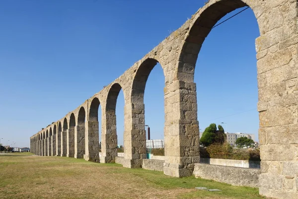 Roma Aqueduct, Vila do Conde, Douro bölgesi, Kuzey Portekiz