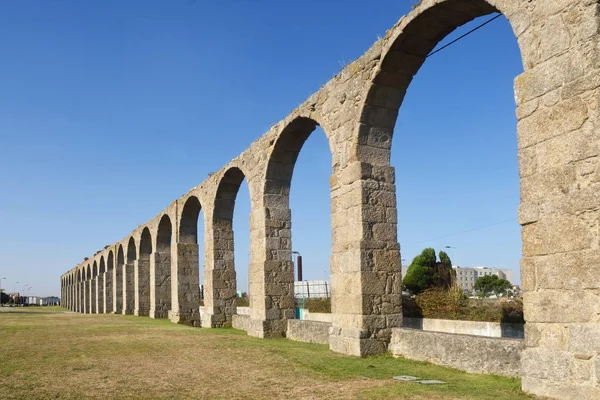 Roman Aqueduct, Vila do Conde, Douro Region, Northern Portugal — Stock Photo, Image
