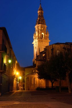 night at the Cathedral of Santo Domingo de la Calzada, ST.James  clipart