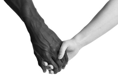 Bir beyaz ve beyaz arka plan bir Afrika yandan