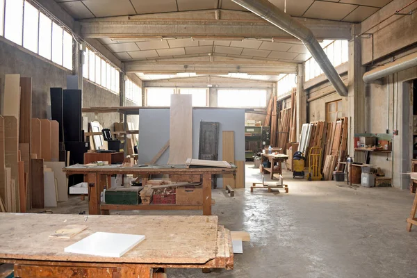 inside of the carpentry shop