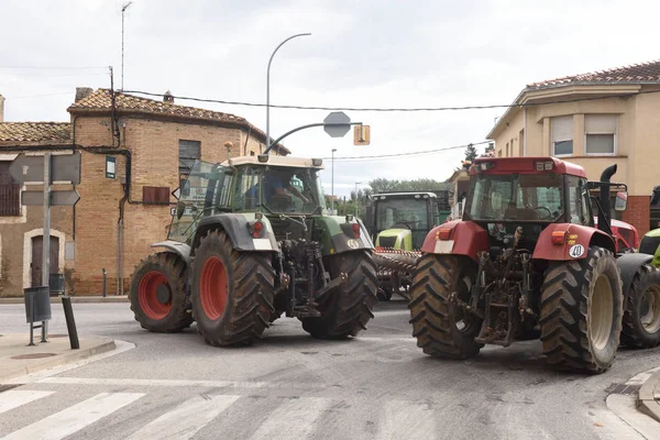 Weg gesneden door de algemene staking in Catalonië op 3 oktober 2017 — Stockfoto